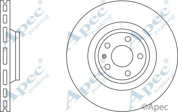 APEC BRAKING Jarrulevy DSK2244